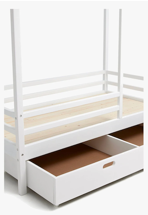 Jax & Jaxson hussäng 70x140 natur med utdragbar förvaringslåda – praktisk modulär design