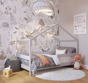 Yappy Kids hussäng 80x160 grå – FSC-certifierat trä med ekologiskt vax