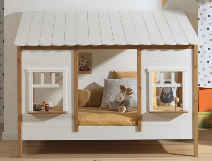 Vipack hussäng Stuga säng 90x200 med tak 